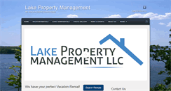 Desktop Screenshot of lakepropertymgmt.com